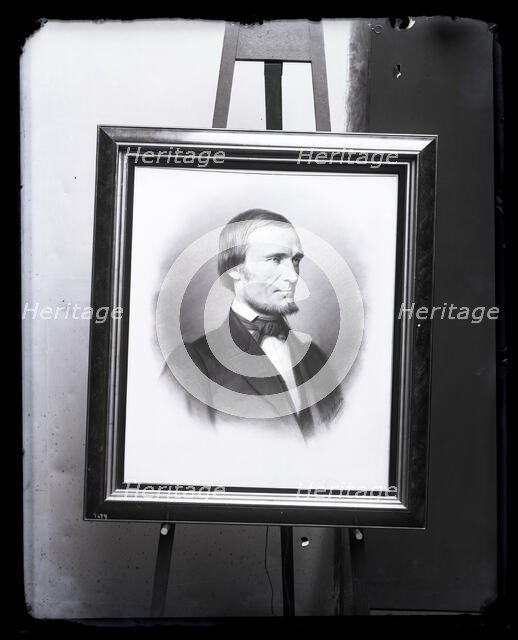 Portrait Painting of Fielding Bradford Meek (1817-1876), 1880s. Creator: United States National Museum Photographic Laboratory.