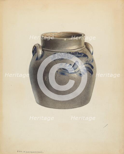 Small Crock, c. 1938. Creator: George Loughridge.