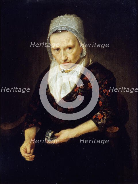 Old woman with snuff. Creator: Johann Bernhard Scheffer.
