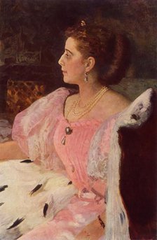 'Portrait of Mme Golovina', 1896, (1965). Creator: Il'ya Repin.