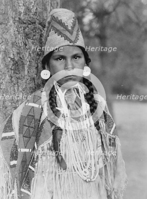 Umatilla maiden, c1910. Creator: Edward Sheriff Curtis.