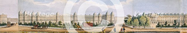 Panoramic view of the area around Regent's Park, London, 1831. Artist: Anon