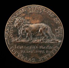 Lion [reverse], 1532. Creator: Giovanni Maria Mosca.