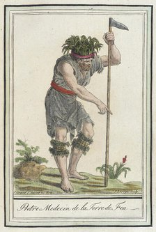 Costumes de Différents Pays, 'Pretre Medicin de la Terre de Feu', c1797. Creators: Jacques Grasset de Saint-Sauveur, LF Labrousse.