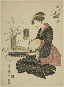 The Sixth Month (Roku gatsu), from the series "Fashionable Twelve Months (Furyu..., c.1793. Creator: Utagawa Toyokuni I.