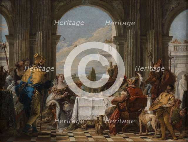 Cleopatra's feast, ca 1742.