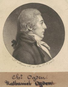 Abraham Ogden, Jr., 1798. Creator: Charles Balthazar Julien Févret de Saint-Mémin.