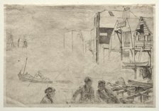 A Wharf. Creator: James McNeill Whistler (American, 1834-1903).