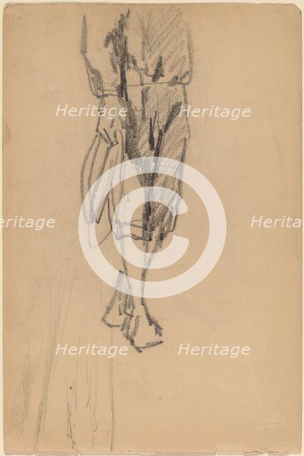 Partial Sketch of a Boy in Knickers. Creator: Unknown.