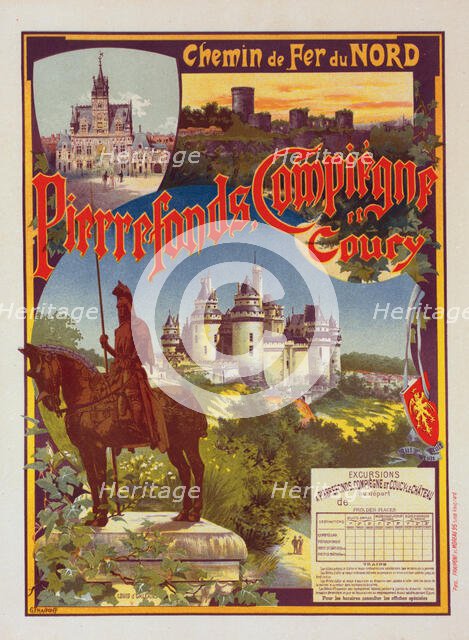 Chemin de fer du Nord. Pierrefonds, 1900. Creator: Fraipont, Gustave de (1849-1923).