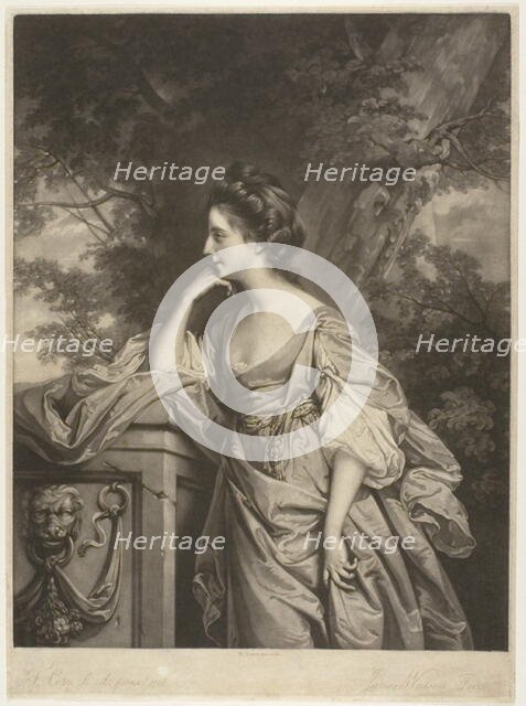 Frances, Lady Bridges, 1768. Creator: James Watson.