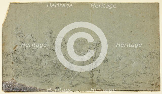 Cavalry Fight, n.d. Creator: Unknown.