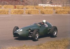 Roy Salvadori driving an Aston Martin, Dutch Grand Prix, Zandvoort, 1959. Artist: Unknown