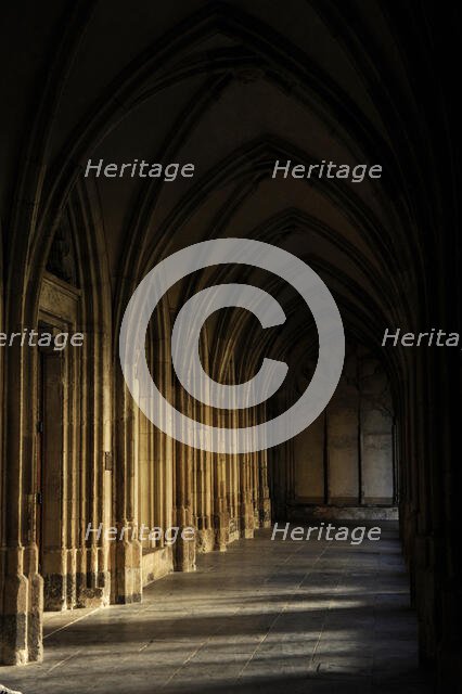 Cloister gallery, St. Martin's Cathedral, Utrecht, Netherlands, 2013.  Creator: LTL.