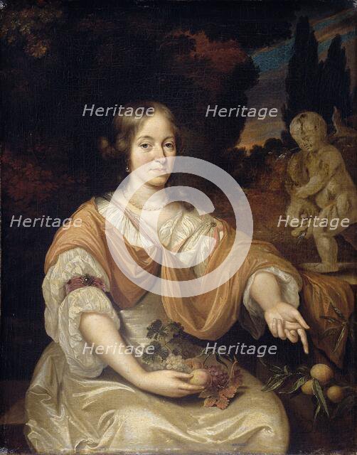 Sara Pottey (1651-1705), Wife of Johan van Bochoven, 1670-1690. Creator: Daniel Haringh.