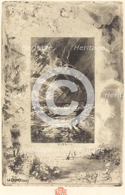 Le Criard (The Shrieker), 1879/1880. Creator: Felix Hilaire Buhot.