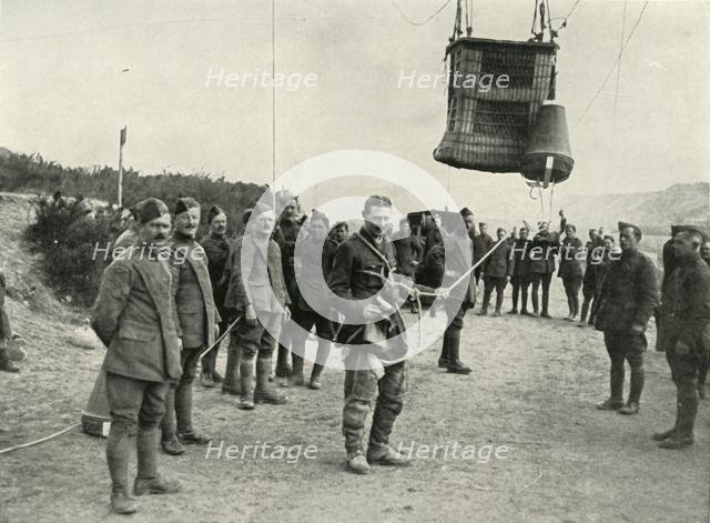 'Royal Field Artillery Kite Balloons Were The Eyes of Our Guns in France', (1919). Creator: Unknown.