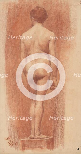 Model, 1896. Creator: Jozef Hanula.