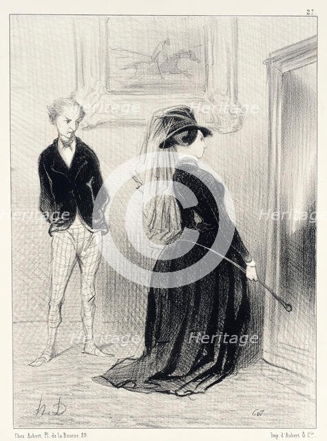 C'est singulier... il ne me vient plus d'idées maintenant..., 1844. Creator: Honore Daumier.