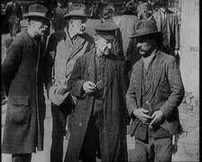 Unemployed German Men Talking to Each Other, 1922. Creator: British Pathe Ltd.