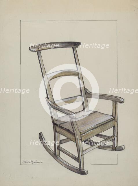 Rocking Chair, c. 1937. Creator: Florence Truelson.