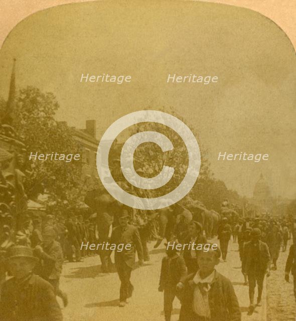 'Barnum's Parade, Penn. Ave. Washington D.C.', late 19th-early 20th century. Creator: Unknown.