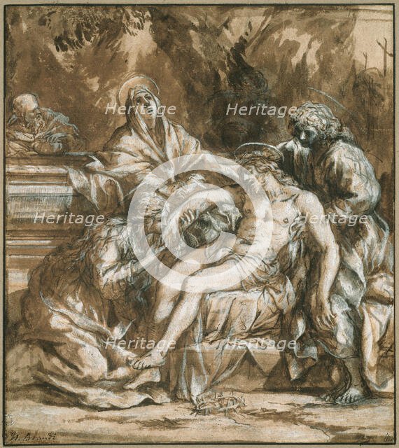 Lamentation over the Dead Christ, 1635. Creator: Pietro da Cortona.