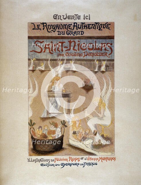 Le royaume authentique du grand Saint Nicolas, ca 1896. Creator: Morannes (Claire Rops), Étienne (1871-1944).