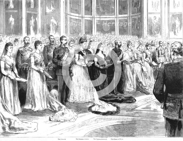 'The Visit of the Prince of Wales to the German Emperor; The Religious service in the Chapel of the  Creator: Unknown.