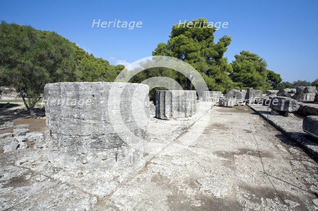 The Temple of Zeus at Olympia, Greece. Artist: Samuel Magal