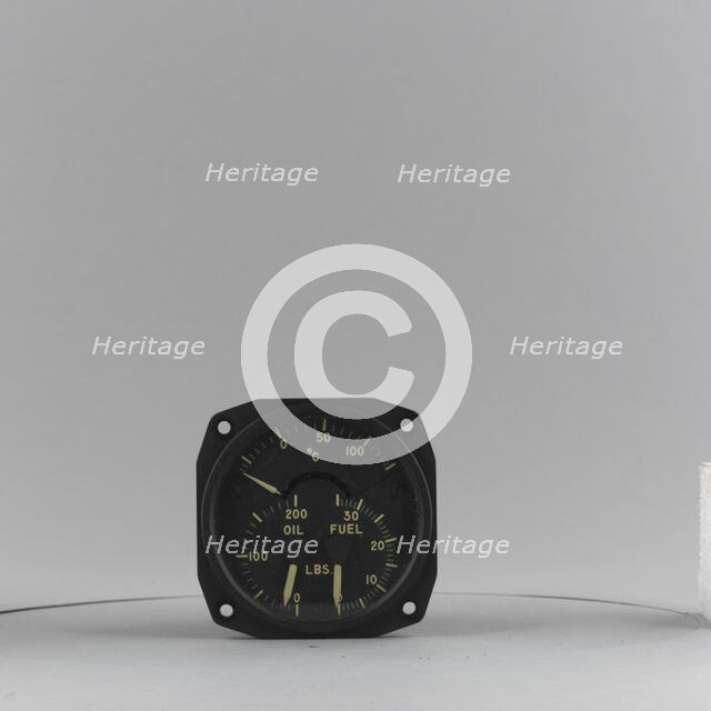 Indicator, Combined, Oil Temperature / Oil Pressure / Fuel Pressure, AN5773-1A. Creator: Thomas A. Edison, Incorporated.