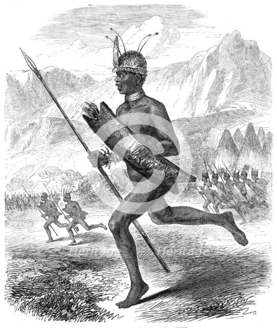 Mr. S. W. Baker's explorations in Central Africa: Commoro, chief of the Latooka Tribe, 1865. Creator: Unknown.