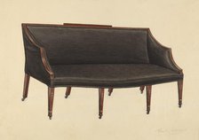 Sofa, 1936. Creator: Frank Wenger.