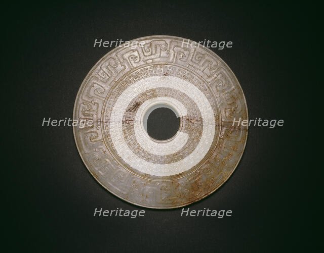 Disc (bi), Qing dynasty, c. 18th century. Creator: Unknown.