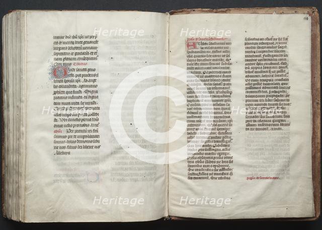 The Gotha Missal: Fol. 163r, Text, c. 1375. Creator: Master of the Boqueteaux (French); Workshop, and.