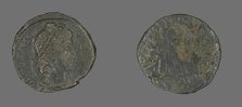 Coin Portraying Emperor Constantius, 250-306. Creator: Unknown.