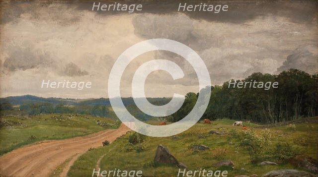 Landscape at Kongens Moller, Sealand. Afternoon Light;View from the Region around Kongens Moller. Af Creator: Peter Christian Thamsen Skovgaard.