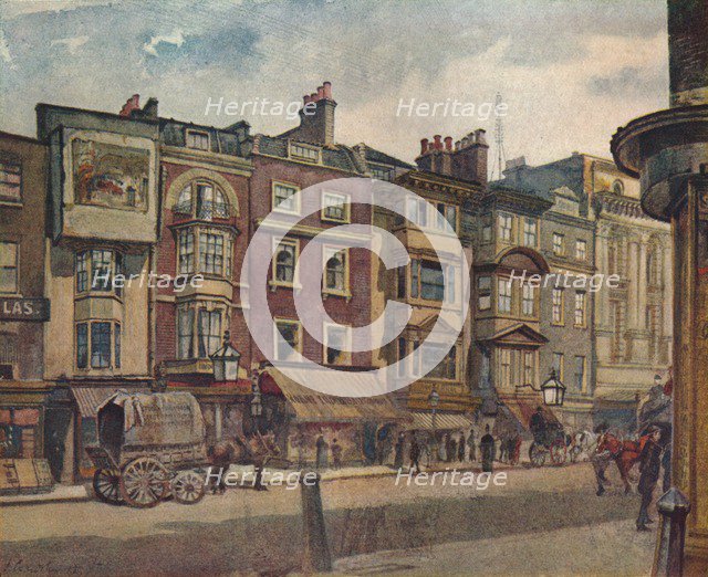 Nos 412-418 Strand, Westminster, London, 1887 (1926). Artist: John Crowther.