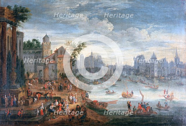 'The Seine River, Paris', 17th century. Artist: Mathieu Schoewaerdts