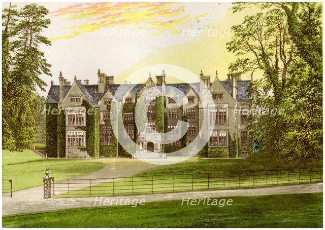 Wroxton Abbey, Oxfordshire, home of the North family, c1880. Artist: Unknown