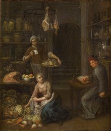 Accounting for the Purchases in the Kitchen, 1637-1702. Creator: Gerrit Lundens.
