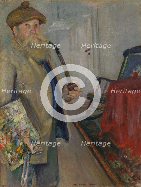 Self-Portrait, 1883. Creator: Christian Krohg.