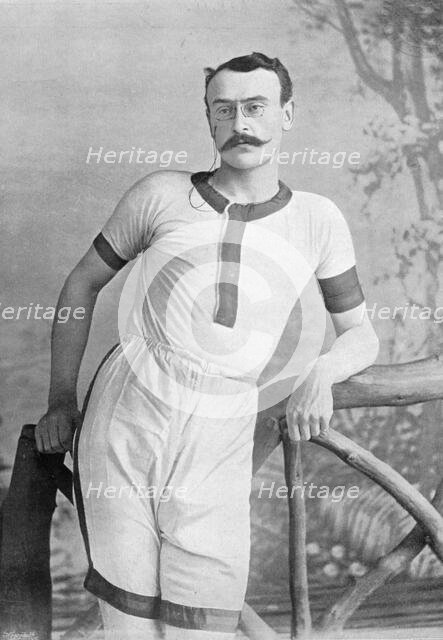 Portrait of the athlete EH Pelling, 1896. Creator: RW Thomas.