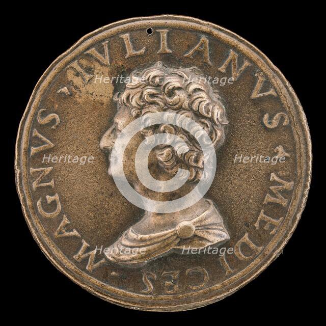 Giuliano II de' Medici, 1479-1516, Duc de Nemours 1515 [obverse], 1513. Creator: Unknown.