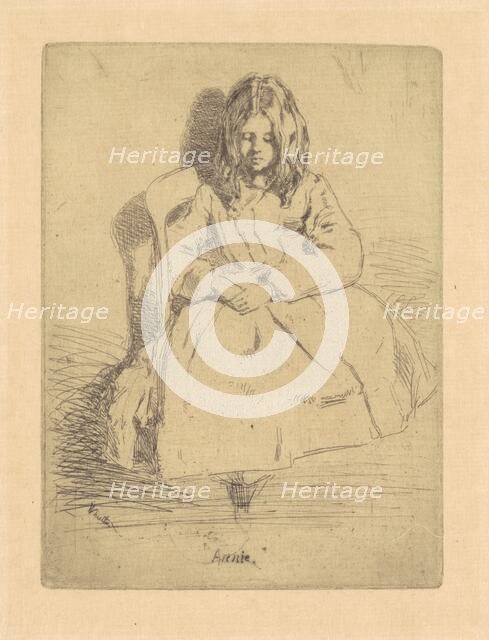 Annie, Seated, 1858/1859. Creator: James Abbott McNeill Whistler.