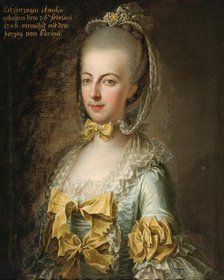 Portrait of Archduchess Maria Amalia of Austria (1746-1804), Duchess of Parma, 18th century. Creator: Anonymous.