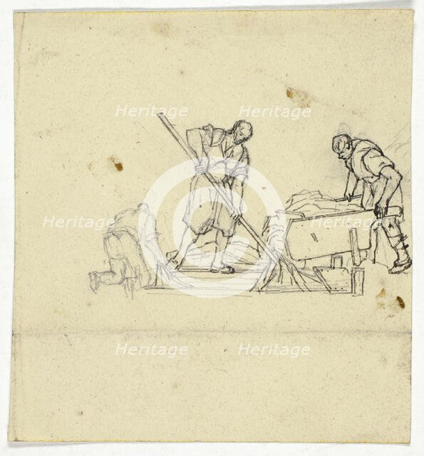 Three Laborers, n.d. Creator: William Henry Pyne.