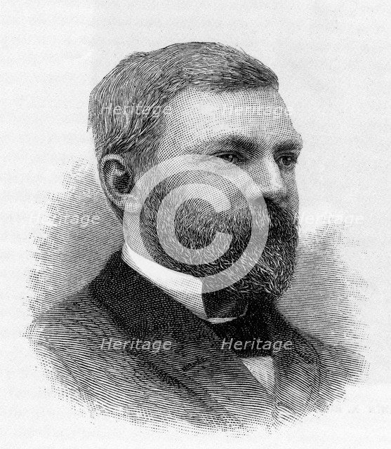 Washington Augustus Roebling, American civil engineer, 1883. Artist: Unknown