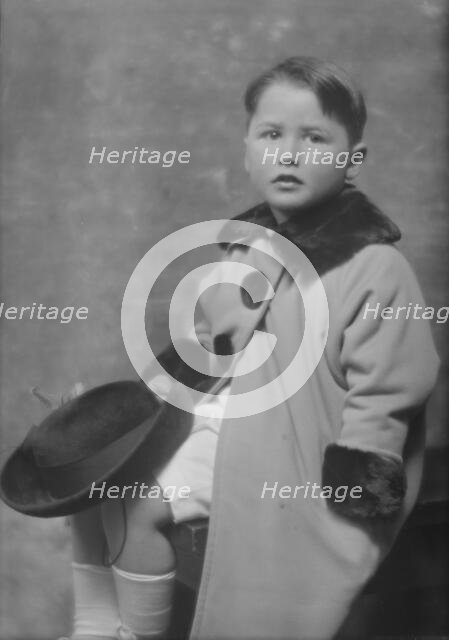 Lewisohn, Walter, Master, portrait photograph, 1915 Mar. 23. Creator: Arnold Genthe.
