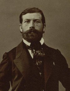 Portrait of the composer Jean-Baptiste Weckerlin (1821-1910), ca 1860. Creator: Photo studio Nadar.